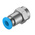 Festo QS Series Straight Threaded Adaptor, G 1/8 Female to Push In 6 mm, Threaded-to-Tube Connection Style, 153023