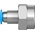 Festo QS Series Straight Threaded Adaptor, G 3/8 Female to Push In 6 mm, Threaded-to-Tube Connection Style, 190652