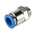 Festo QS Series Straight Threaded Adaptor, G 1/4 Male to Push In 10 mm, Threaded-to-Tube Connection Style, 186101