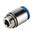 Festo QS Series Straight Threaded Adaptor, G 3/8 Male to Push In 12 mm, Threaded-to-Tube Connection Style, 186114