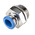 Festo QS Series Straight Threaded Adaptor, G 3/8 Male to Push In 8 mm, Threaded-to-Tube Connection Style, 186100