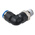 Festo QS Series Elbow Threaded Adaptor, R 1/4 Male to Push In 10 mm, Threaded-to-Tube Connection Style, 153051