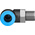 Festo QS Series Elbow Threaded Adaptor, R 1/8 Male to Push In 8 mm, Threaded-to-Tube Connection Style, 153048