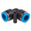 Festo QSL Series Elbow Tube-toTube Adaptor, Push In 12 mm to Push In 12 mm, Tube-to-Tube Connection Style, 153074