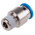 Festo QS Series Straight Threaded Adaptor, R 1/4 Male to Push In 10 mm, Threaded-to-Tube Connection Style, 153018