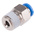 Festo QS Series Straight Threaded Adaptor, R 1/4 Male to Push In 6 mm, Threaded-to-Tube Connection Style, 153003