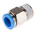 Festo QS Series Straight Threaded Adaptor, R 3/8 Male to Push In 10 mm, Threaded-to-Tube Connection Style, 153008