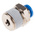 Festo QS Series Straight Threaded Adaptor, R 3/8 Male to Push In 6 mm, Threaded-to-Tube Connection Style, 190645