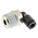 Legris LF3000 Series Elbow Threaded Adaptor, R 1/4 Male to Push In 4 mm, Threaded-to-Tube Connection Style