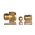 Norgren ENOTS Series Straight Threaded Adaptor, Push In 4 mm to G 1/8 Male, Threaded-to-Tube Connection Style