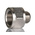 Legris LF3000 Series Straight Threaded Adaptor, G 1/4 Male to G 3/8 Female, Threaded Connection Style