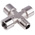 Legris Cross Threaded Adaptor, R 1/4 Male to G 1/4 Female, Threaded Connection Style