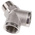 Legris 0911 Series Y Threaded Adaptor, G 1/2 Female to G 1/2 Female, Threaded Connection Style