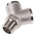 Legris 0911 Series Y Threaded Adaptor, G 1/2 Female to G 1/2 Female, Threaded Connection Style