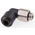 Legris LF3000 Series Elbow Threaded Adaptor, G 1/8 Male to Push In 6 mm, Threaded-to-Tube Connection Style