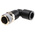 Legris LF3000 Series Elbow Threaded Adaptor, R 1/2 Male to Push In 12 mm, Threaded-to-Tube Connection Style