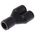 Legris LF3000 Series Y Tube-to-Tube Adaptor, Push In 12 mm to Push In 12 mm, Tube-to-Tube Connection Style