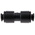 John Guest PM Series Straight Tube-to-Tube Adaptor, Push In 6 mm to Push In 6 mm, Tube-to-Tube Connection Style