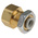 SMC KQ2 Series Bulkhead Threaded-to-Tube Adaptor, Rc 1/8 Female to Push In 6 mm, Threaded-to-Tube Connection Style
