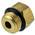 SMC KQ2 Series Straight Threaded Adaptor, Uni 1/4 Male to Push In 6 mm, Threaded-to-Tube Connection Style