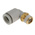 SMC KQ2 Series Elbow Threaded Adaptor, R 1/8 Male to Push In 8 mm, Threaded-to-Tube Connection Style