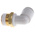 SMC KQ2 Series Elbow Threaded Adaptor, R 3/8 Male to Push In 10 mm, Threaded-to-Tube Connection Style