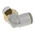SMC KQ2 Series Elbow Threaded Adaptor, R 1/4 Male to Push In 10 mm, Threaded-to-Tube Connection Style