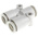 SMC KQ2 Series Y Tube-to-Tube Adaptor, Push In 10 mm to Push In 10 mm, Tube-to-Tube Connection Style