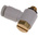 SMC KQ2 Series Elbow Threaded Adaptor, M5 Male to Push In 4 mm, Threaded-to-Tube Connection Style