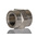 SMC Bulkhead Threaded Adaptor, R 1/4 Male to R 1/4 Male, Threaded Connection Style