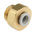 SMC KQ2 Series Straight Threaded Adaptor, G 1/4 Male to Push In 6 mm, Threaded-to-Tube Connection Style