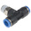 Festo QS Series Tee Threaded Adaptor, Push In 8 mm to Push In 8 mm, Threaded-to-Tube Connection Style, 153110