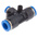 Festo QST Series Tee Tube-to-Tube Adaptor Push In 4 mm, Push In 8 mm to Push In 8 mm, Tube-to-Tube Connection Style,