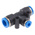 Festo QST Series Tee Tube-to-Tube Adaptor Push In 4 mm, Push In 8 mm to Push In 8 mm, Tube-to-Tube Connection Style,