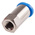 Festo QS Series Straight Threaded Adaptor, M5 Female to Push In 4 mm, Threaded-to-Tube Connection Style, 153311