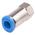 Festo QS Series Straight Threaded Adaptor, M5 Female to Push In 4 mm, Threaded-to-Tube Connection Style, 153311