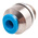 Festo QS Series Straight Threaded Adaptor, G 1/8 Male to Push In 4 mm, Threaded-to-Tube Connection Style, 186266