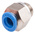 Festo QS Series Straight Threaded Adaptor, G 1/8 Male to Push In 6 mm, Threaded-to-Tube Connection Style, 186265