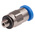 Festo QS Series Straight Threaded Adaptor, M3 Male to Push In 3 mm, Threaded-to-Tube Connection Style, 153301