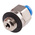 Festo QS Series Straight Threaded Adaptor, M5 Male to Push In 2 mm, Threaded-to-Tube Connection Style, 133028