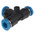 Festo QSMT Series Tee Tube-to-Tube Adaptor Push In 4 mm, Push In 4 mm to Push In 4 mm, Tube-to-Tube Connection Style,