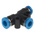 Festo QSMT Series Tee Tube-to-Tube Adaptor Push In 4 mm, Push In 4 mm to Push In 4 mm, Tube-to-Tube Connection Style,
