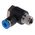 Festo QS Series Elbow Threaded Adaptor, R 1/8 Male to Push In 4 mm, Threaded-to-Tube Connection Style, 153086