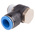 Festo QS Series Elbow Threaded Adaptor, R 3/8 Male to Push In 12 mm, Threaded-to-Tube Connection Style, 153094