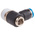 Festo QS Series Elbow Threaded Adaptor, R 3/8 Male to Push In 8 mm, Threaded-to-Tube Connection Style, 153101