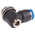 Festo QS Series Elbow Threaded Adaptor, G 1/4 Male to Push In 6 mm, Threaded-to-Tube Connection Style, 186149