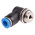 Festo QS Series Elbow Threaded Adaptor, G 1/4 Male to Push In 6 mm, Threaded-to-Tube Connection Style, 186149