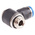 Festo QS Series Elbow Threaded Adaptor, G 1/4 Male to Push In 8 mm, Threaded-to-Tube Connection Style, 186151