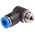 Festo QS Series Elbow Threaded Adaptor, G 1/8 Male to Push In 6 mm, Threaded-to-Tube Connection Style, 186148