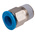 Festo QS Series Straight Threaded Adaptor, R 1/8 Male to Push In 6 mm, Threaded-to-Tube Connection Style, 153307